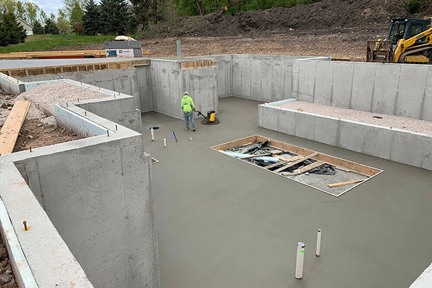 Concrete basement walls KSI Construction Wisconsin