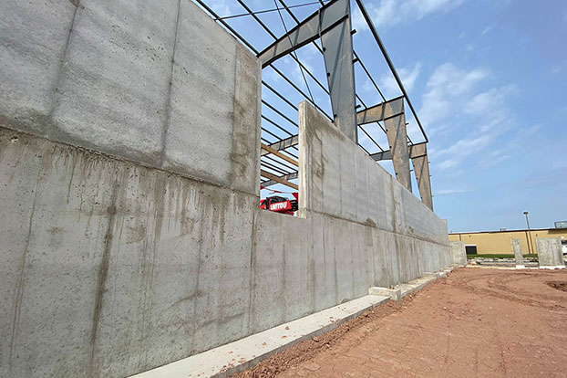 Commercial concrete walls KSI Construction Wisconsin