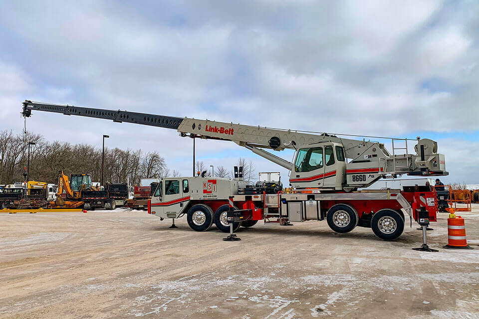 Crane Lift Service KSI Construction Wisconsin Commercial Agricultural Residential