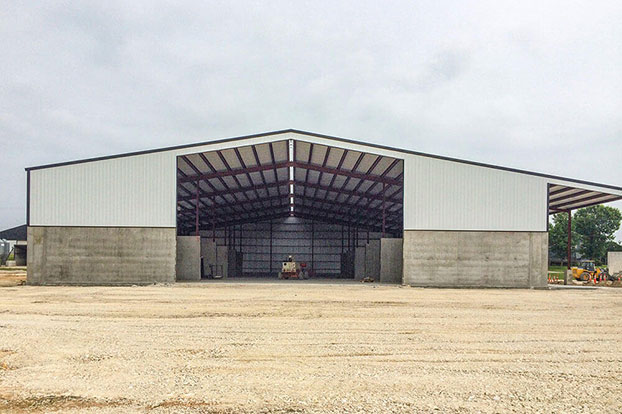 Dairy feed commodity shed KSI Construction Wisconsin